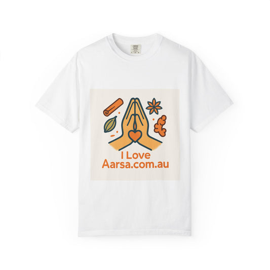 Unisex Garment-Dyed T-shirt with 'I Love Aarsa.com.au' Design, Relaxed Style Tee, Gift for Friends, Casual Wear, Summer Essential, [...]