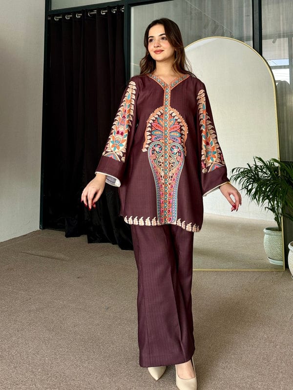 Regal Radiance: The Mughal Bloom Kurti Set