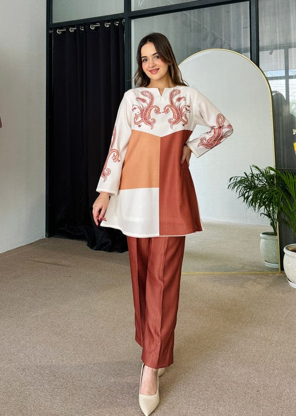 Artful Blocks: The Terracotta & White Co-ord Set